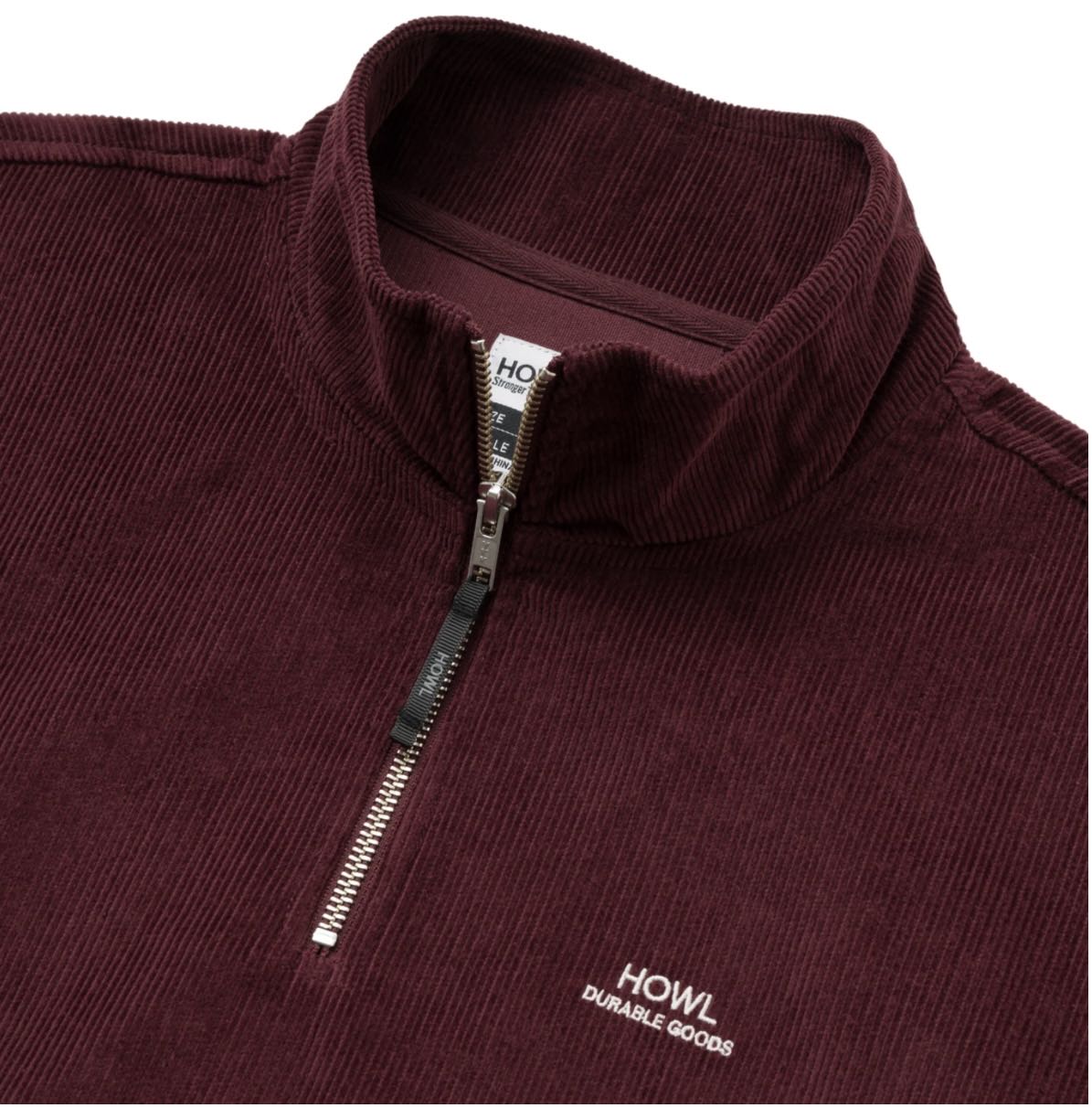 SWEATSHIRT HOWL CORDUROY HALF ZIP 